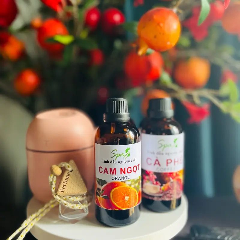 Tinh Dầu Thiên Nhiên Cam Ngọt SPA ( Tặng vỏ lọ treo xe ) 4