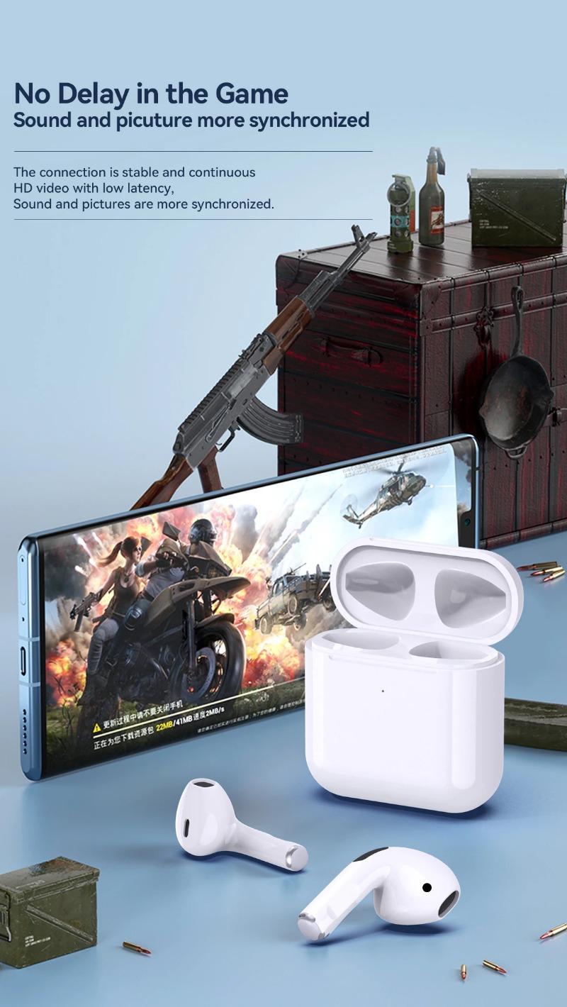 Product Introduction of Tai Nghe Không Dây Air Pro 4 TWS, Chính Hãng Fone, Tai Nghe Bluetooth, Tai Nghe Trong Tai, Thích Hợp Cho Xiaomi Và iPhone, Tai Nghe, Pods, Pro4, Tai Nghe 10