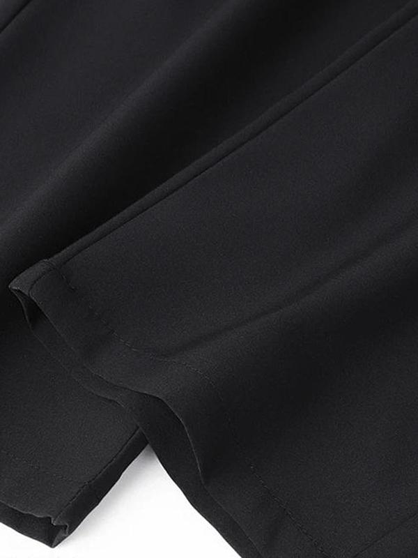 Men's Solid Color Straight Leg Pants, Regular Fit Casual Comfy Breathable Trousers for Summer, Men's Bottoms for Daily Wear, Clothing 1