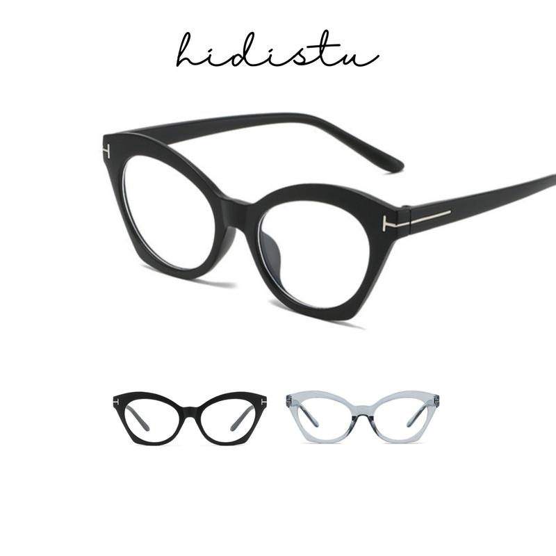 Kính mắt mèo VUÔNG T - Korean Style. Form cá tính phù hợp dáng mặt trung bình, to, nhỏ tròn (KÈM BỘ PHỤ KIỆN 39xu)