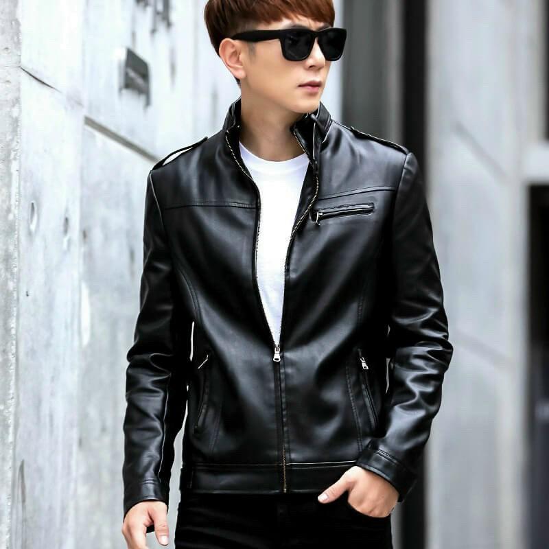 Product Introduction of Áo Khoác Da Nam Khóa Kéo Thiết Kế Chuẩn Form Phong Cách Hàn Quốc Menswear Jacket 3