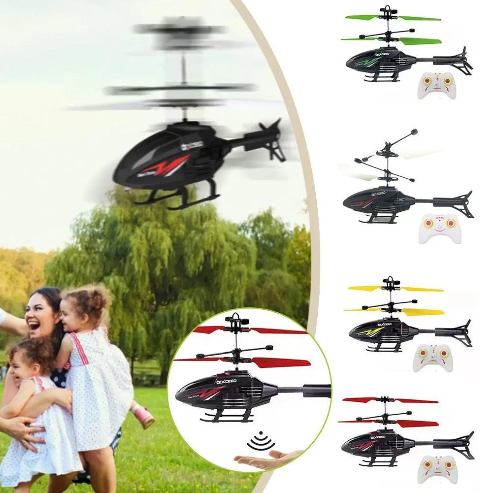 Remote Control Helicopter Aircraft USB Rechargeable Infrared Induction Toys For Kids