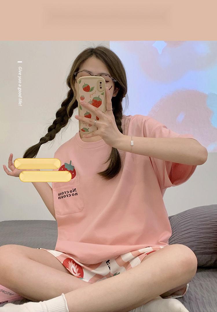 Product Introduction of Pure Cotton Pajamas for Female Students New Sweet and Beautiful Home Wear Suit 35