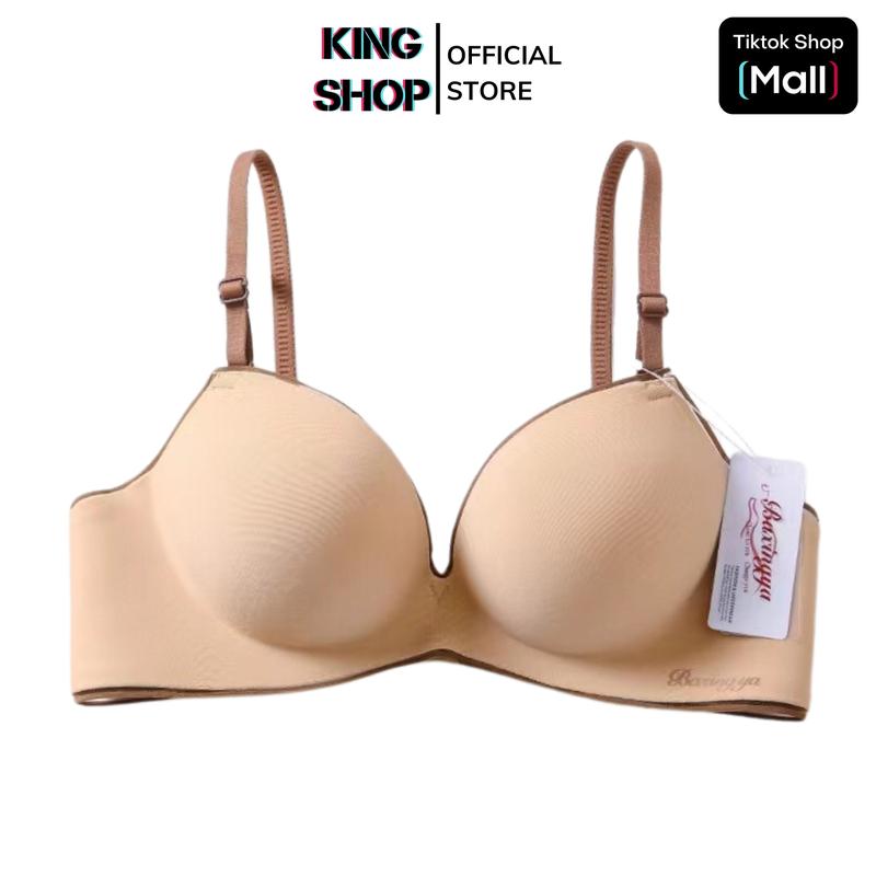 Áo Ngực Nữ Đúc Su Viền Màu Đệm  Mút Vừa Hình Bàn Tay, Áo Lót Không Gọng Nâng Vòng 1 Tạo Khe Sexy KING SHOP  Bra Women áo ngự c tạo k he A828