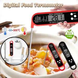 Termometer makanan digital/termometer dapur/steak daging kopi air susu termometer multi-fungsi/termometer makanan tahan air