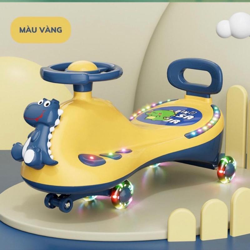 Xe lắc khủng Long có nhạc đèn cho bé yêu