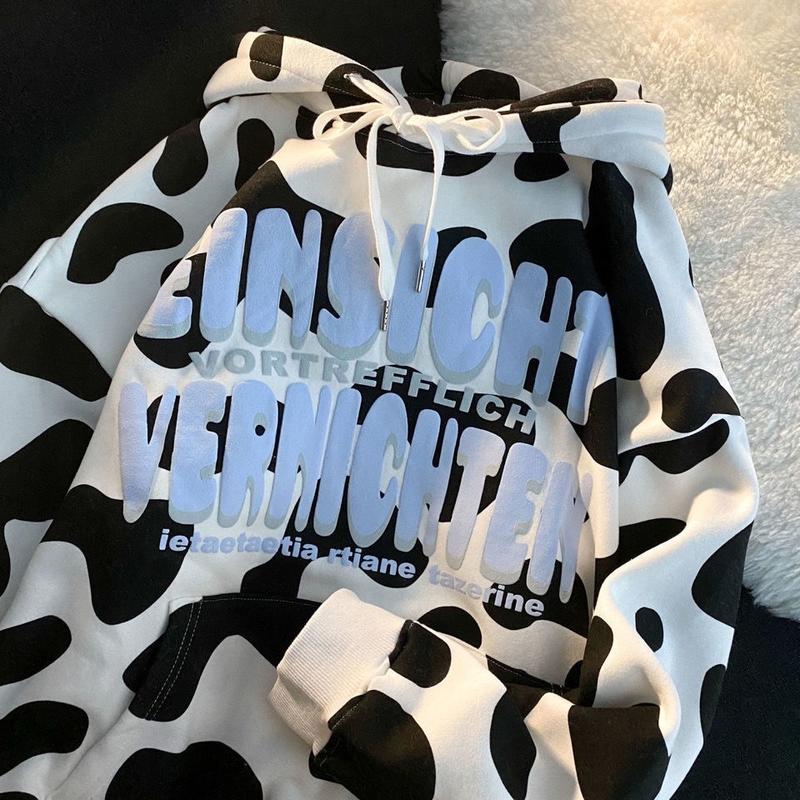 Áo hoodie bò sữa retro cá tính unisex (HQCCC ) 3