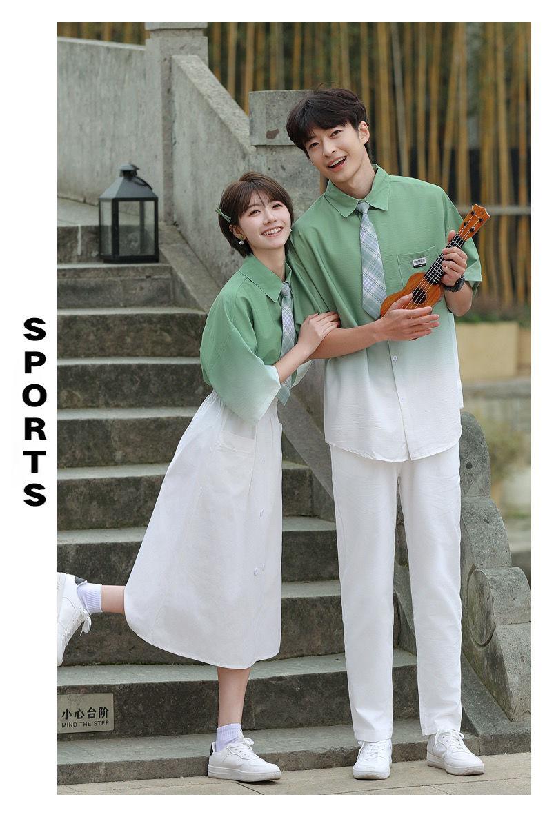 Product Introduction of Graduation Class Outfit Set - Trendy Gradient Color Short Sleeve Shirt |     School Uniform for Middle School Students, Performance & Recital |     Stylish Academic Wear (Boys & Girls) 22