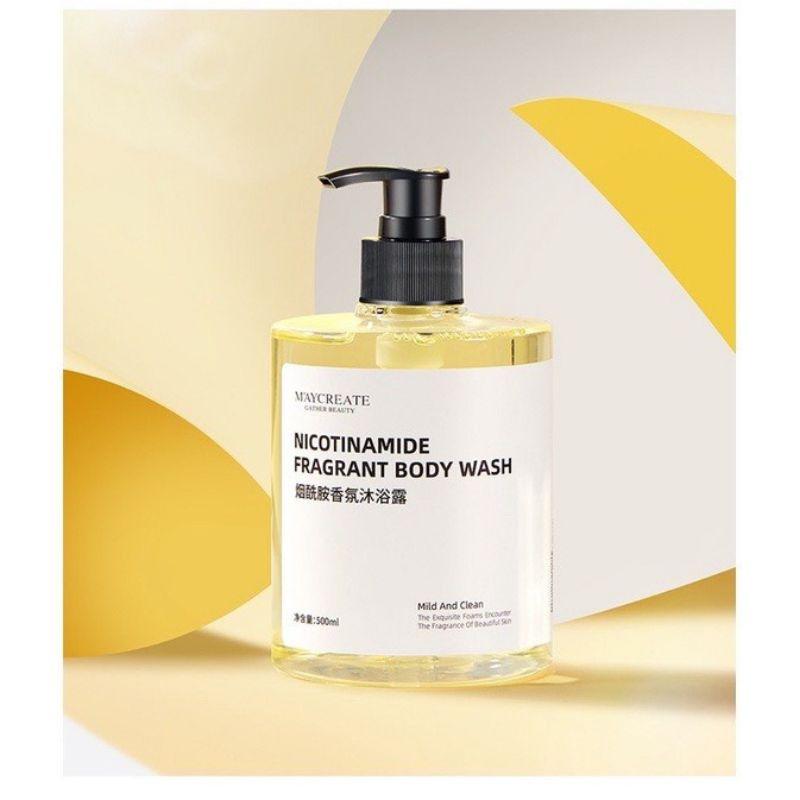 Sữa Tắm Dưỡng Thể Niacinamide Maycreate Hương Nước Hoa Unisex, 500ml Dưỡng Body Nữ