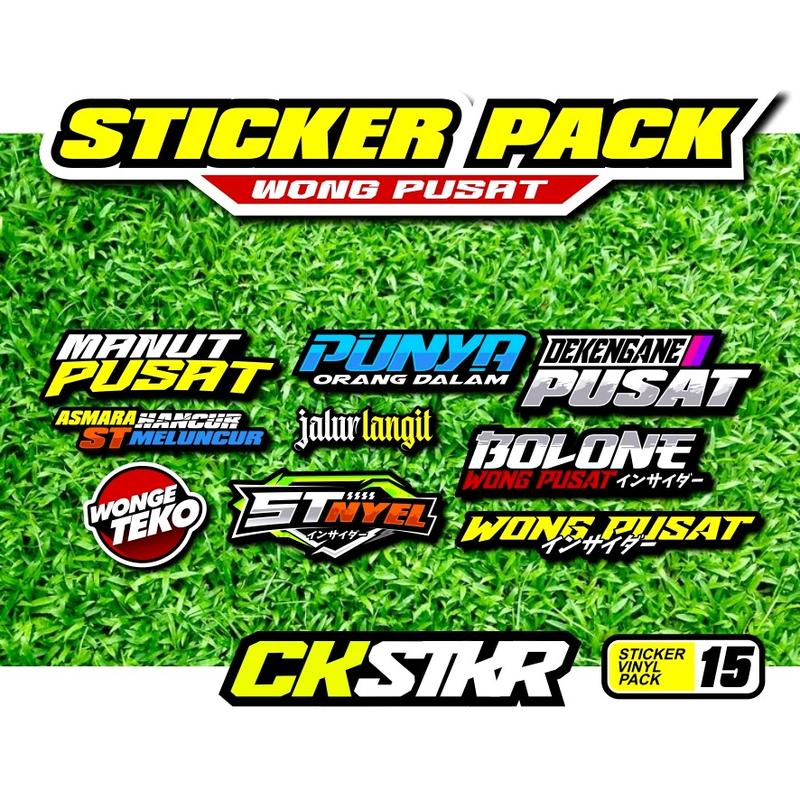 sticker vinyl print cut dekengane wong pusat, sudah terpotong oleh mesin 0