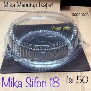 [Isi50] Mika Bolu Bulat Sifon 18 cm Tinggi 8 cm TX / Mika SF 18 / Mika Bolu Bulat 18.5 18,5 cm / Mika Chiffon Siffon Chifon SF 18 / Mika Chiffon Siffon Chifon 18 cm