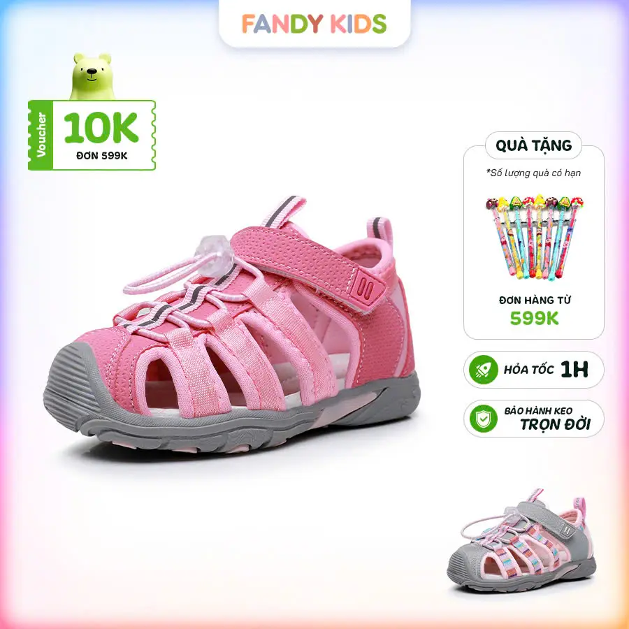 Giày Sandal Chống Chân Bẹt Xixa by Fandykids Y1207 - Bít Mũi Lót Êm Chỉnh Hình Chống Trượt - Bảo Hành Trọn Đời