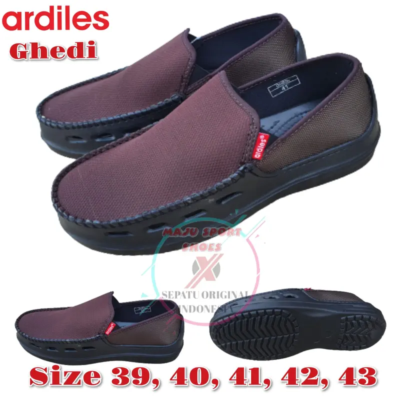SEPATU SLIP ON PRIA ARDILES JNEE ENTENG / SEPATU ARDILES KARUNG ORIGINAL Flat Shoes Karet Kerja bersirkulasi minimalis Kasual 1
