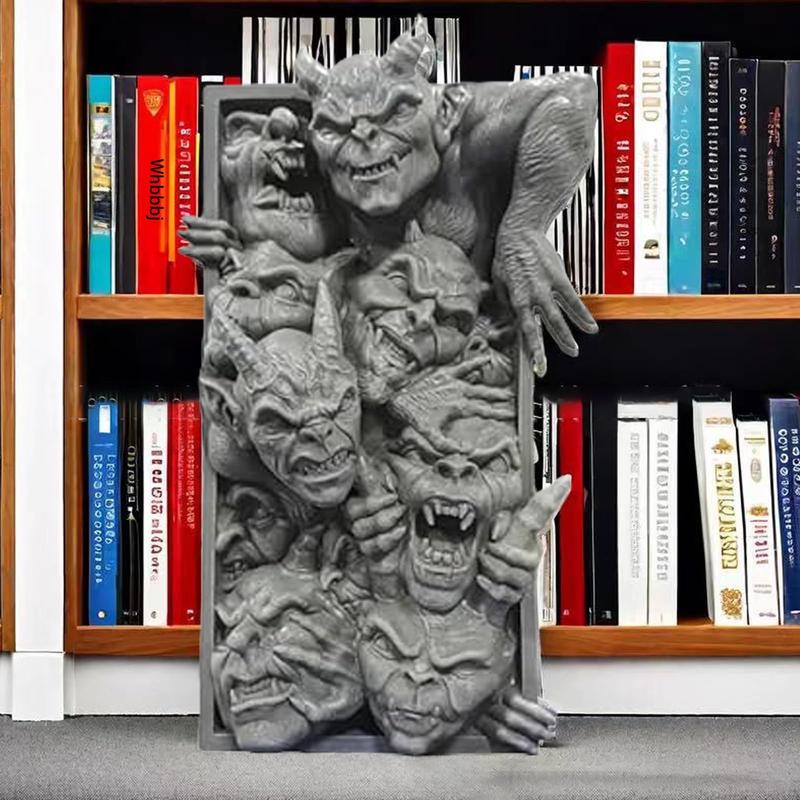 Product Introduction of Horror Monster Resin Ornament, 1 Count Creative Monster Resin Statue, Decorative Ornament for Home Office Desk, Home Decor, Room Decor 3