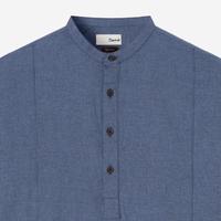 Gambar Baju Muslim Duha Muslimwear - Nadeer Shirt Short Sleeve - Grey Blue dari Duha Muslim Wear Kota Tangerang 3 Tokopedia