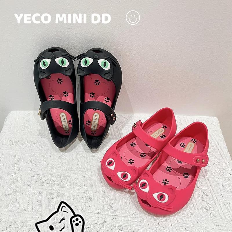 Giày Nhựa Thơm Mặt Mèo Xinh Xắn MINI DD, Giày Búp Bê Cho Bé Gái
