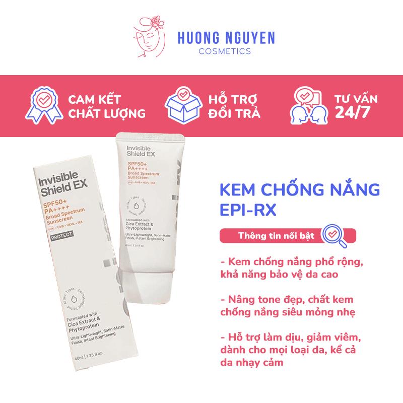 Kem Chống Nắng Phổ Rộng Epi-rx Invisible Shield EX SPD50+ PA++++ Sunscreen 40ml