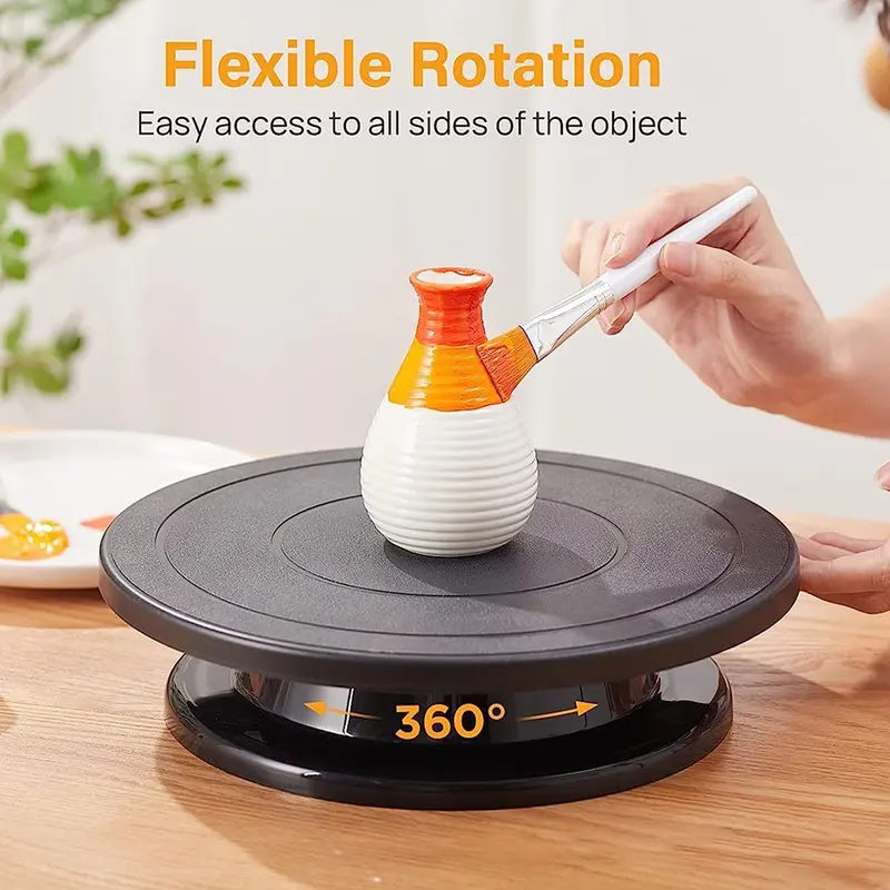 Bàn xoay bánh, Bàn quay, Bánh xe quay, Giá đỡ bánh Xoay, Dụng cụ làm bánh, 10,8 inch 0