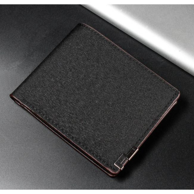 VÍ NAM CANVAS Jolizeon BẢO HÀNH 12 THÁNG CV89 Wallet Nhiều Ngăn Hình Chữ Nhật Nhung Chữ Nhật Da 2