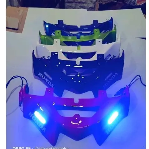 WINGLET MOTOR BEAT KARBU / BEAT FI LAMA / PLUS LAMPU LED 2016-2015 /DIJAMIN TEBAL BUKAN YANG MURAHAN / REALPICT motorcycle 2