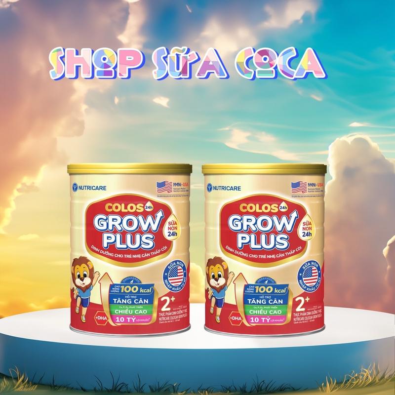 Nutricare thực phẩm bổ sung cho trẻ Colos Growplus 850gr cho bé date mới grow đỏ plus