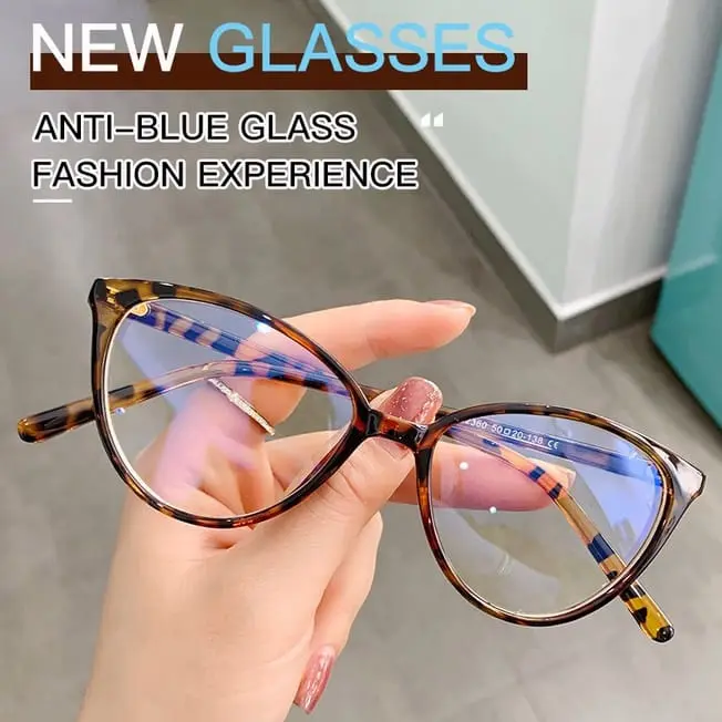 TRENDY Triangle Kacamata Anti Radiasi Bentuk Segitiga Eyewear Glasses