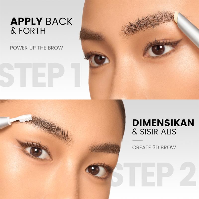 FOCALLURE Eyebrow Gel 3D Double-headed Transparent Eye Brows Wax Waterproof Long-Lasting Smooth Wild Brow Styling Soap 7