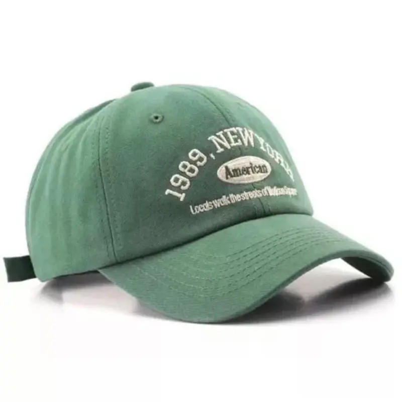 Fashion Topi Pria Wanita Fashion Musim Panas Baseball New York 1989 Bahan Canvas
