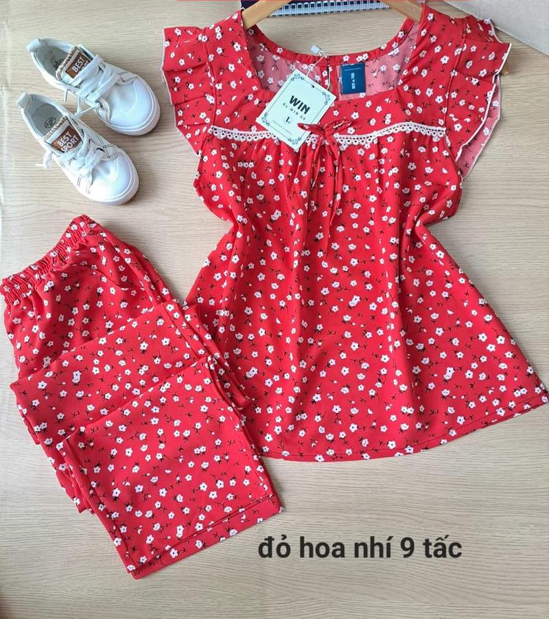 Product Introduction of Đồ bộ  quần 9 tấc có túi vải lụa mềm, size từ 40 đến 90 ký,hoa sẽ thay đổi theo từng đợt ạ 6