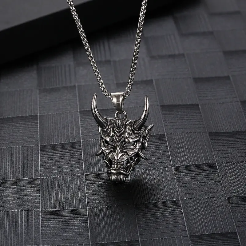 [Tặng nhẫn trơn] Combo V4 dây chuyền samurai + lắc tay dây xích cực chất 5