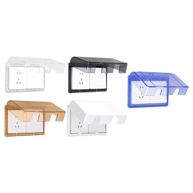 Bathroom Socket Waterproof Cover Wall Panel Protective Hood Splash-Proof Power 8