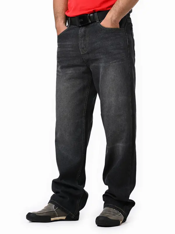Quần jean nam trung niên LUCA big size ống suông rộng chất denim không co giãn - Pants, Menswear 6