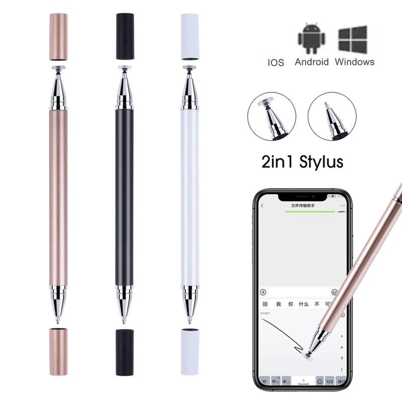Product Introduction of 2-in-1 mechanical stylus pen for mobile tablet Android iOS phone I Pad tablet accessories drawing capacitive touch pen 0