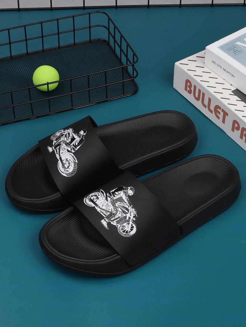 Product Introduction of Men's Dragon Pattern Slides, Casual Comfortable Breathable Non-slip Slippers, Fashionable Slippers for Indoor & Outdoor Wear, Boy 7
