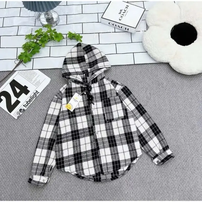 Áo khoác Sơ Mi Mẹ và Bé Form Rộng Size từ 10-70Kg