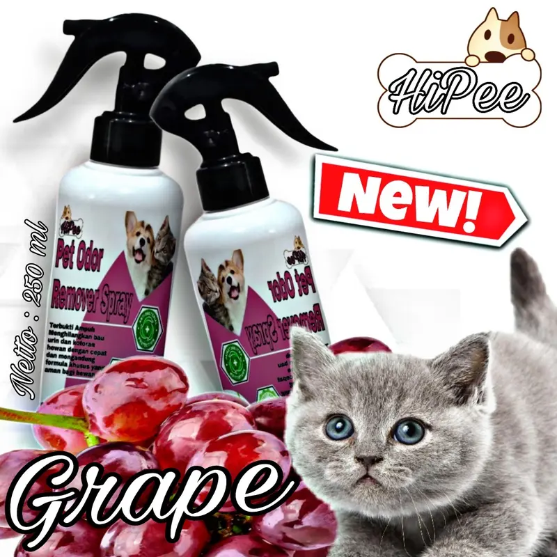 Penghilang Bau Kencing Kucing Anjing 250ML / Pet Odor Remover Spray / Litter Box / Pasir Kucing / Kucing / Anjing / Cat Dog / CatDog / Cat Dog / Dog / Cat / Pengharum Kandang / Penghilang Bau Kandang / Penghilang Bau Kotoran 1
