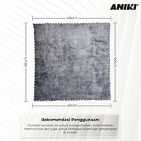 Gambar Aniki Microfiber Edgeless Premium Quality 420Gsm 40Cmx40Cm - Kain Lap - Abu-abu, All Size dari MITECH IDN Kota Tangerang Selatan 1 Tokopedia