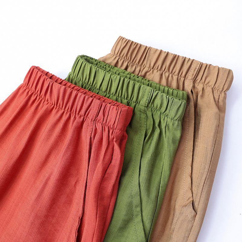 Trang Phục Mùa Hè Cho Mẹ, Dành Cho Phụ Nữ Trung Người Già Và Cao Tuổi, Áo Vải Lanh Và Cotton Phong Cách Dân Tộc, Bộ Hai Mảnh, Thích Hợp Cho Bà, Vào Mùa Hè bộ  sơ  mi  nữ  sang  chảnh set  áo  quần  cho  nấm  lùn combo  4  bộ  đồ  lửng  cho  mẹ set  quần Q 8