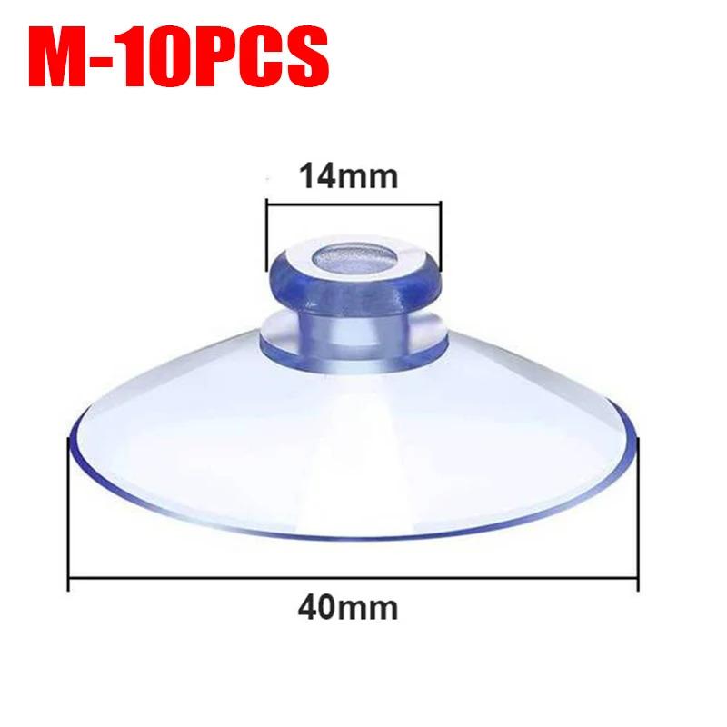 Ống Hút Đầu Nấm Cốc Hút PVC Trong Suốt, Bộ 10 Cái, Thích Hợp Cho Kính Và Cửa Sổ, Ống Hút Chân Không Mạnh, Móc Treo Khăn, Để Trang Trí Nội Thất 8