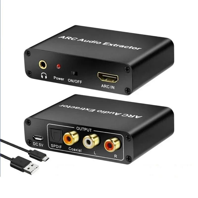 Bộ chuyển đổi kênh trả lại DAC SPDIF đồng trục RCA Bộ chuyển đổi âm thanh ARC…
