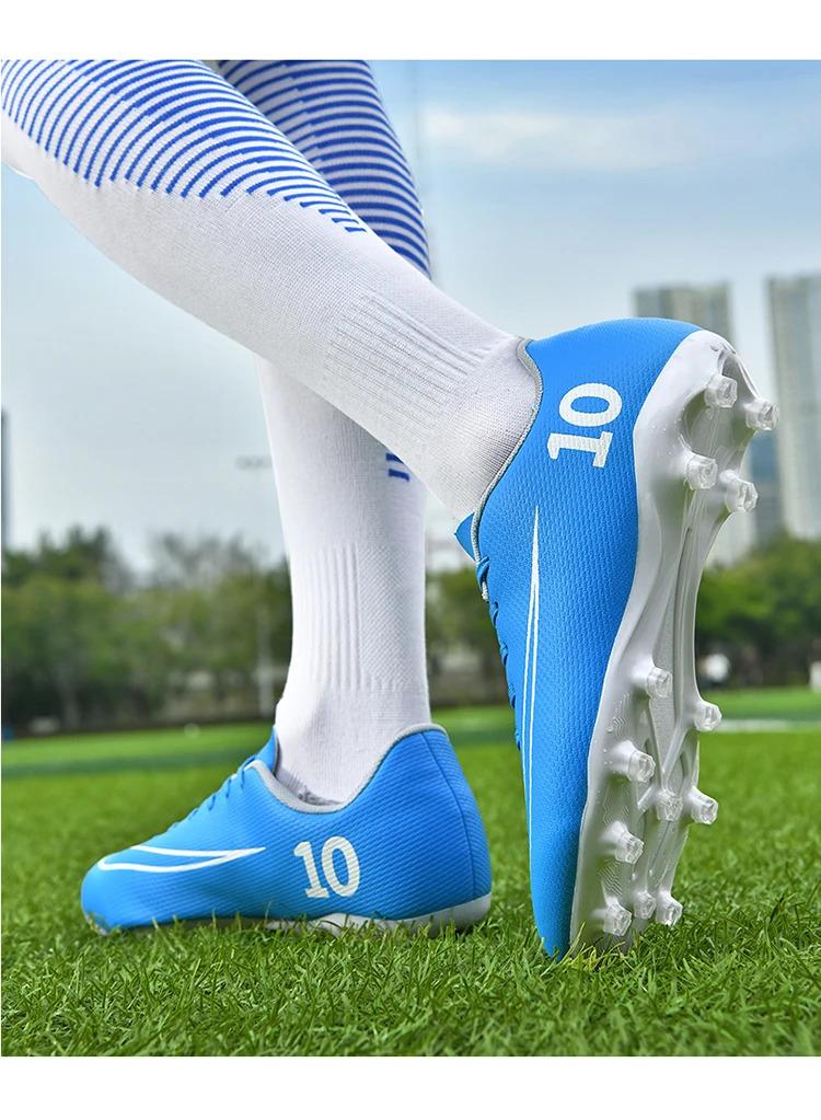Product Introduction of Professional Men Football Shoes TF/FG Professional Boy Football Field Boots Society Cleats Soccer Shoes Fast Non Slip Sneaker 22