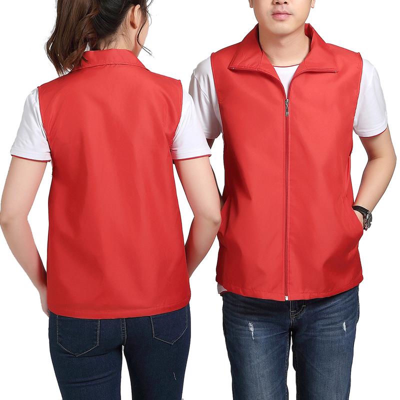 Áo Ghi Lê Ngoài Trời, Không Tay, Kiểu Bóng Tàu, Màu Sáng, Dáng Ôm, Có Túi, Khóa Kéo Và Vạt, Lót Lưới, Thích Hợp Làm Tình Nguyện Viên, Có Dây Thắt Lưng Làm Việc 3