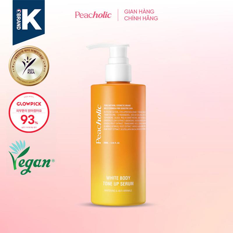 Kem dưỡng nâng tone Peacholic White Body Tone up serum