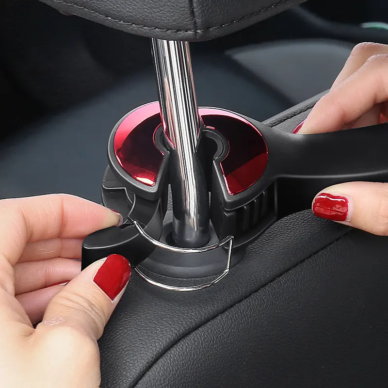 Móc Treo Đồ Sau Ghế Xe Hơi Ô Tô Kiêm Kẹp Điện Thoại Tiện Lợi Phụ Tùng 7