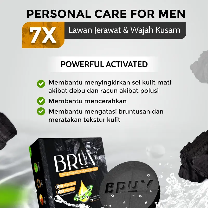PAKET 1 SABUN BRUV BRIGHTENING SOAP 3