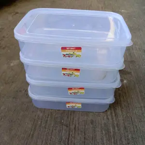 6 pcs food bok / tempat makan / toples bening sealware transparan 900 ml tahan lama asia