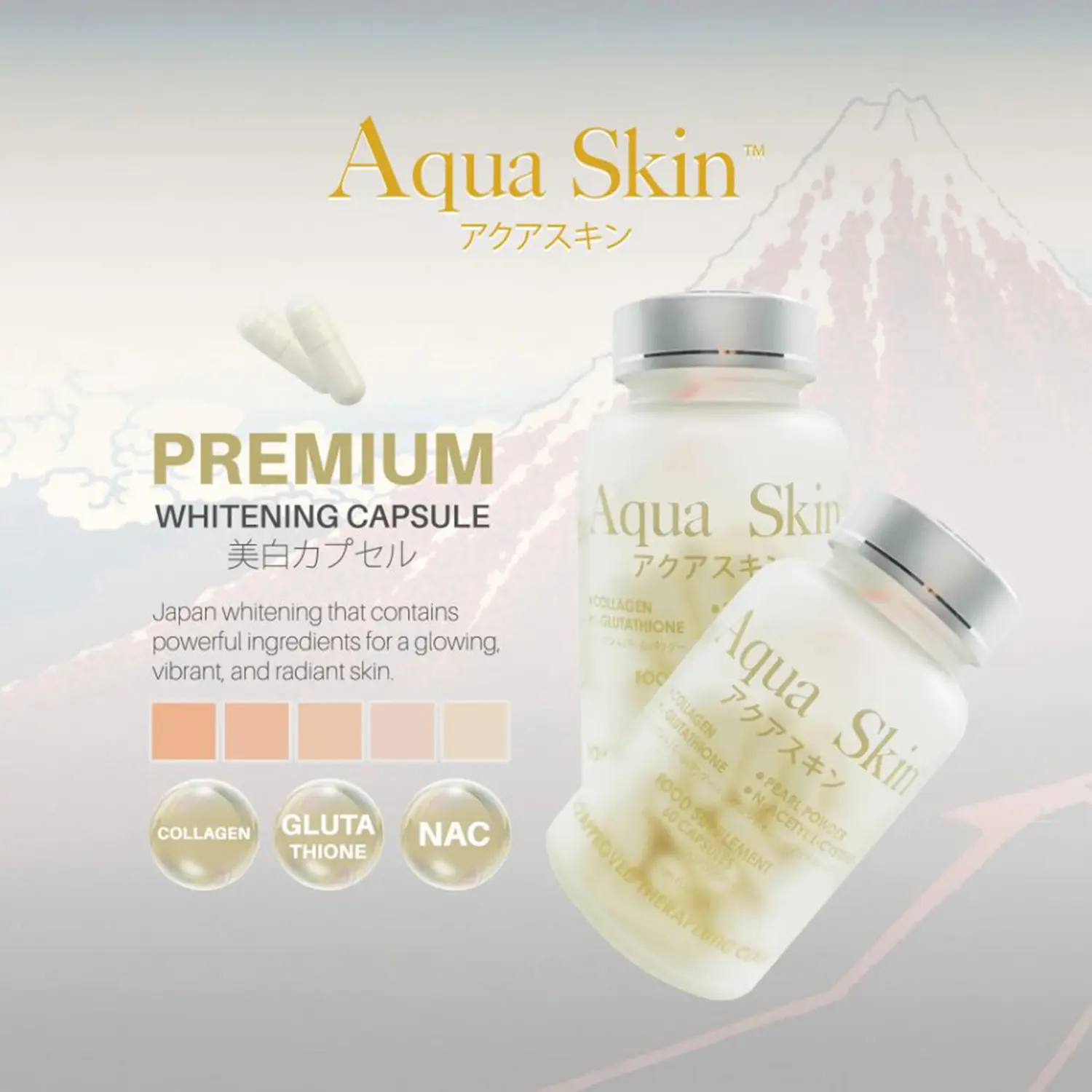 Aqua Skin | Glutathione With Collagen 60 Capsules - TikTok Shop Philippines Aqua Skin | Glutathione With Collagen 60 Capsules - TikTok Shop Philippines