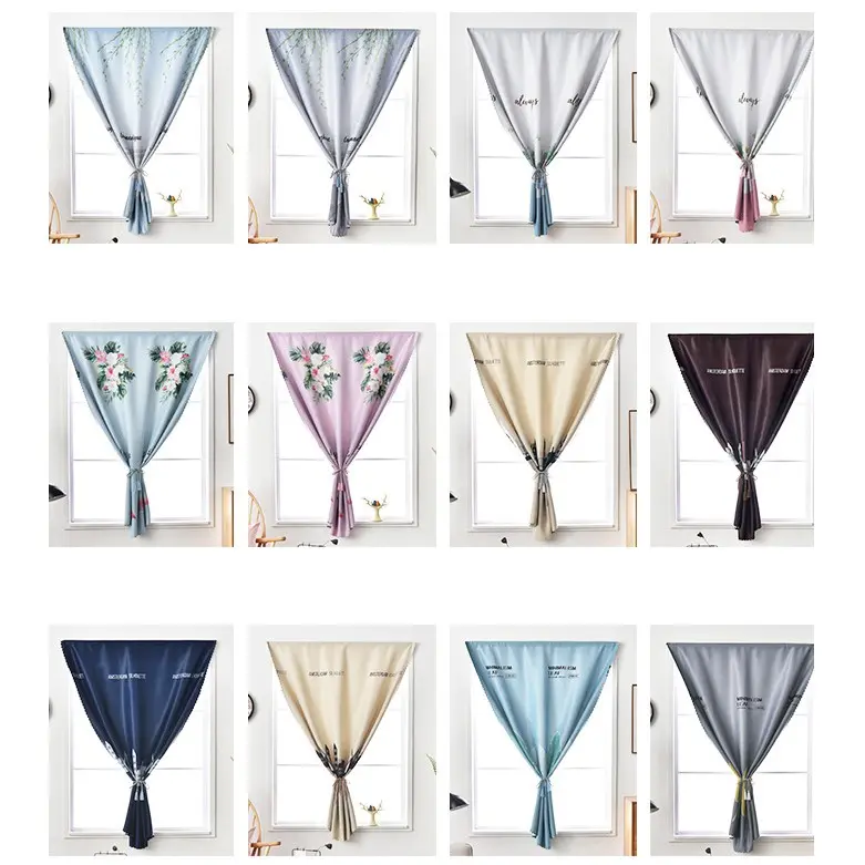 Rèm Dán Cửa Không Cần Thanh Treo - Nhiều mẫu size 1x2m, 2x2m Decor Trang trí Chống nắng Nhà cửa Nội thất Đời sống Tiện lợi