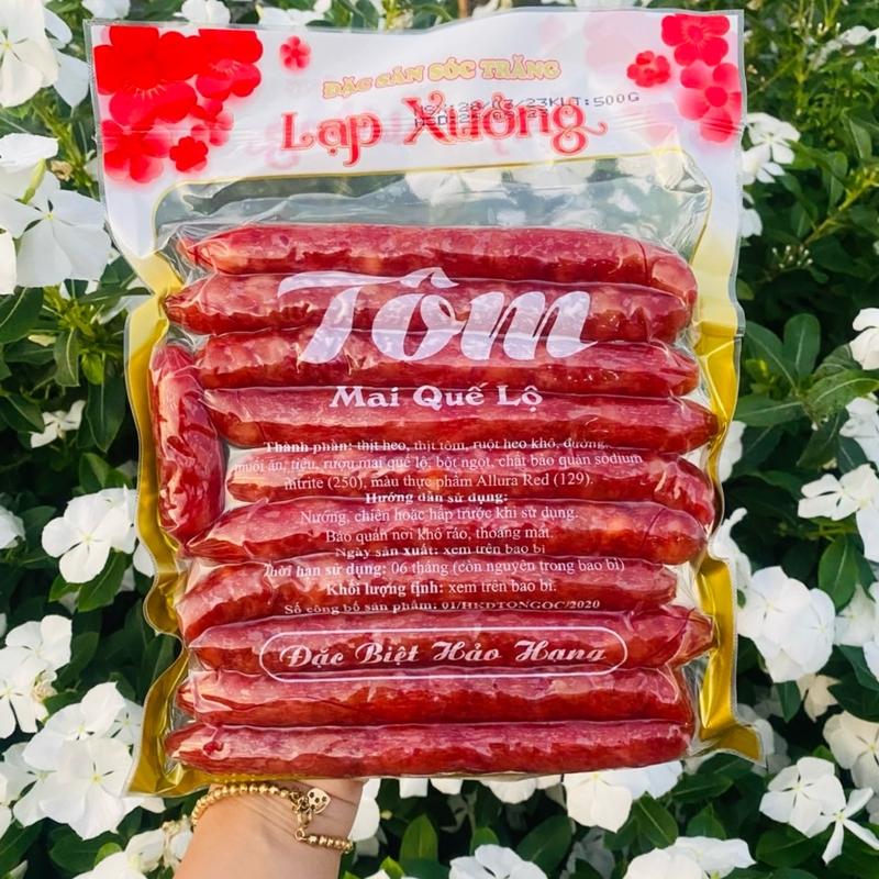 LẠP XƯỞNG TÔM MAI QUẾ LỘ 1kg gồm 2 túi TẾT.Food