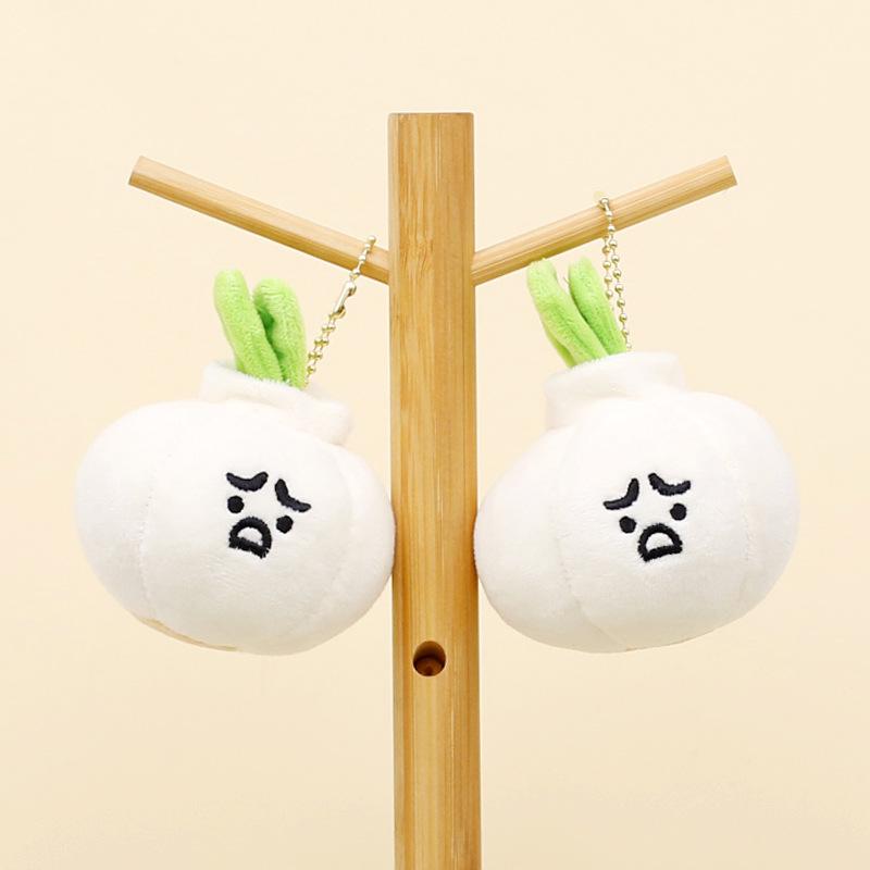 Adorable Plush Garlic Keychain Cute Garlic Stuffed Doll Backpack ...